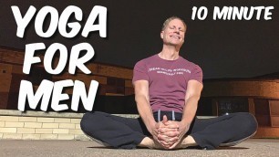 '10 min Yoga for Men Hip Opening Stretches for Tight Hip Flexors | Sean Vigue Fitness'
