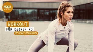 'Workout für deinen Po | #fitmitfranzi | DAK-Gesundheit'