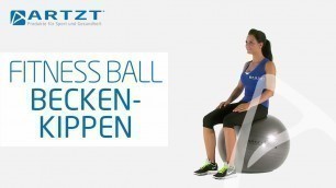'ARTZT vitality Fitness Ball - Beckenkippen vor und zurück'