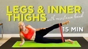 '15 min INNER THIGHS and LEGS workout with resistance band - Workouts By ZZ'