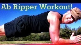 '5 min Ab Ripper Workout at Home! Sean Vigue Fitness'