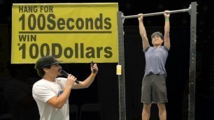 '100 Second Hang Challenge | Marine Pull-up Test | Sheriff Fitness Test - San Diego FitExpo 2021!'