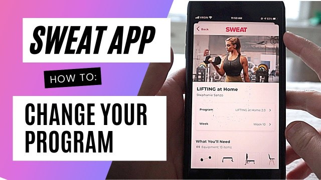 'Kayla Itsines: Sweat App - How to Change Your Program || quick & easy'