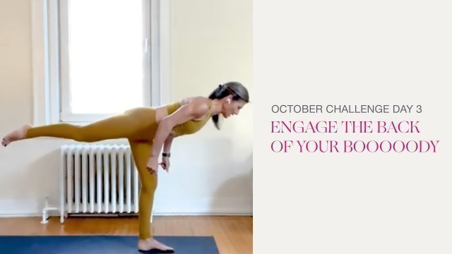 'DAY 3 - Engage The Back Of Your Booooody | October Fitness Challenge'