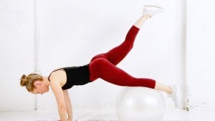 'Full Body STABILITY BALL Workout // Exercise Ball Routine'