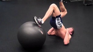 'How To: Single-Leg Curl on Exercise Ball'