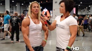 'Awesome Biceps - Jen Louwagie, IFBB Physique Pro, Intervew - 2016 Olympia Expo'