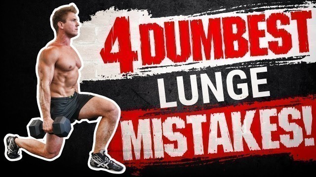 '4 Dumbest Lunge Mistakes Sabotaging Your QUAD / LEG GROWTH! STOP DOING THESE!'