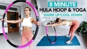 'Fitness Hula Hoop Yoga-Warm Up + Cool Down, Stretch & Breath- 8 Minutes, 12 Poses With Fitmode Lab'