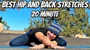 'Best Stretches for Tight Hips & Low Back Pain (20 Min Morning Yoga Class) Sean Vigue'