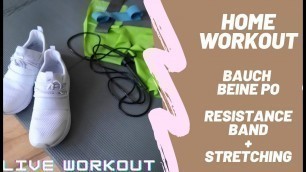'Home Workout Fokus: Bauch, Beine, Po + Stretching | S.A.M.'