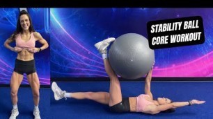'Stability Ball Core Workout | 6 Minute Follow Along Core Workout!'