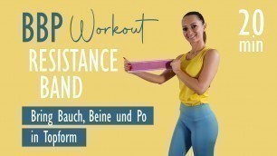 'RESISTANCE BAND BBP WORKOUT / Bring Bauch, Beine, Po in Topform | Katja Seifried'