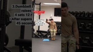 'Shoulder Exercises to build strength army combat fitness test #shorts'