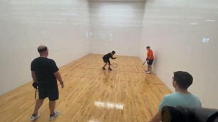'2022- Tiebreaker game Racquettball Brandon/Nick Robert/Miguel at La Fitness Austin Texas. 03.30.2022'