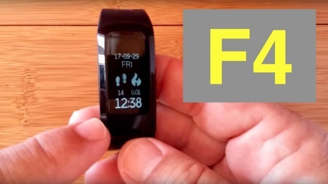 'No.1 F4 Waterproof Fitness Smartband: Unboxing & Review'