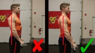 'How To: Barbell Front Raise | 2 MOST COMMON MISTAKES! (STOP)'