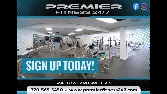 'PREMIER FITNESS  24/7 Advertisement as seen on Hometown Indoor Billboard Network'