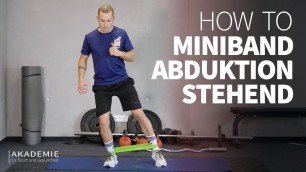 'HOW TO | Miniband Abduktion stehend | Bauch, Beine, Po Workout für Zuhause | Abduktoren Training 