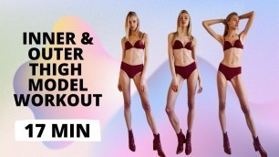 'Inner and Outer Thigh Model Workout for Slim Lean Model Legs / Nina Dapper'