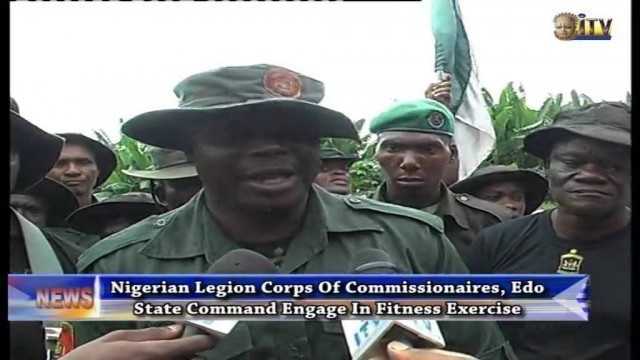 'Nigerian Legion engage in fitness exercise'