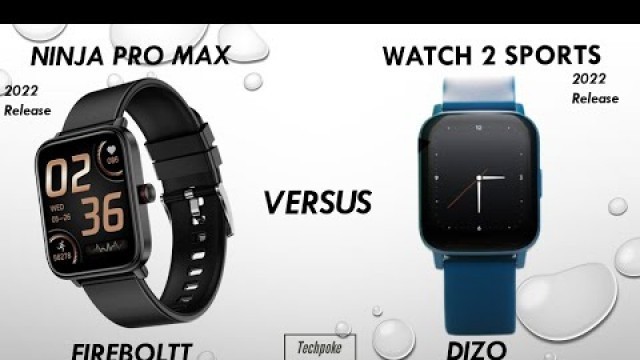 'Fireboltt ninja pro max vs Dizo watch 2 sports | fitness watch under 2000 #dizo #fireboltt #techpoke'