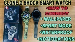 'Casio G-Shock (2021) GBD-1000 SMART WATCH CLONE REVIEW AND HOW TO SET WALLPAPER | GUJJU TECHNO TALKS'