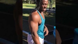 'Sorry bro it’s arms day kwame Duah ft Zac smith fitness'