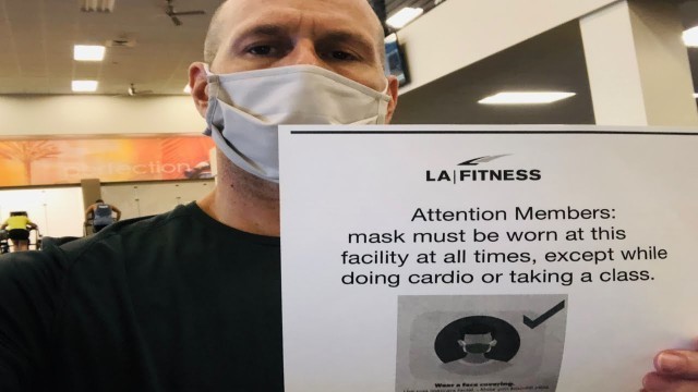 'LA Fitness Now Requires Masks While Working Out!'