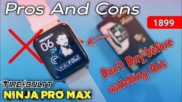 'Don\'t Buy Fire Boltt Ninja Pro Max smartwatch ⚡ Before watching This Video || Money Waste ?'