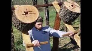 'Ohio man builds exercise equipment from timber after gym shuts down over coronavirus | ABC News'