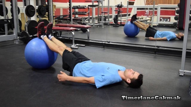 'Hip Raises With Exercise Ball'