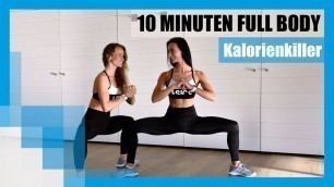 'Kalorienkiller: 10 Minuten Full Body Workout für zu Hause 