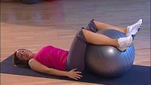 'Abdominal ball raise with fitness ball'