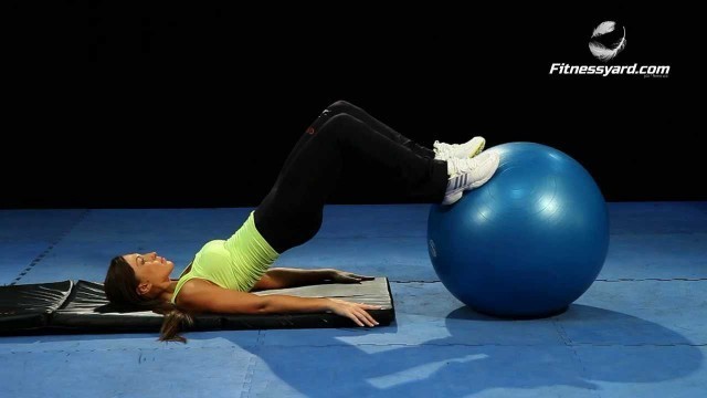 'Abdominal Exercises - Exercise ball hip raise and leg curl'