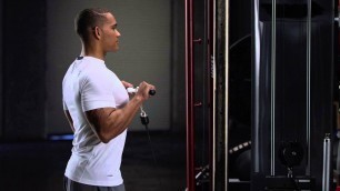 'How to perform a BICEP CURL - HOIST Fitness MotionCage Exercise'