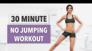 '30-MINUTE NO JUMPING WORKOUT: BODYWEIGHT ONLY, APARTMENT FRIENDLY'