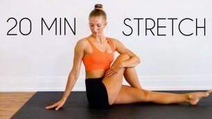 '20 MIN LOWER BODY STRETCH for Recovery and Flexibility (Hamstrings, Butt, & Hips)'