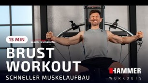 '15 Minuten Brust Workout an der BIO FORCE | Schneller Muskelaufbau | HAMMER WORKOUTS'