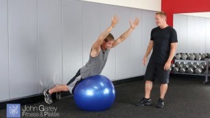 'Superman on a Ball Exercise'