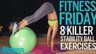 '5 Minute Body-Sculpting Stability Ball Workout | Fitness Friday | Fitness'