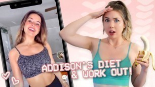 'I Tried Addison Rae\'s Workout & Diet For A Week!'
