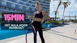 '15min Hula Hoop workout // full body // HIIT // with music // no talking'