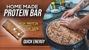 'HOW TO MAKE PROTEIN BAR AT HOME FOR BODYBUILDING | AMIT PANGHAL | PANGHAL FITNESS'