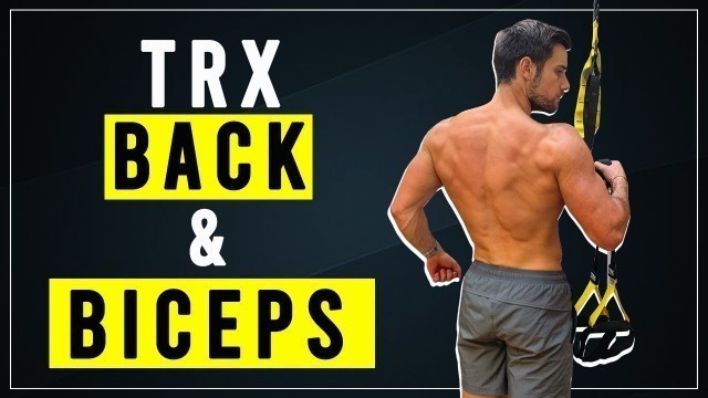 'TRX BACK & BICEPS WORKOUT! Follow along workout in 9 minutes!...'
