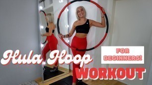 'HULA HOOP WORKOUT for Beginners 