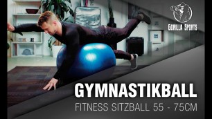 'Gymnastikball Bauch Beine Po Workout Gorilla Sports'