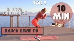 'BAUCH BEINE PO WORKOUT | TAG 9 DER 1O TAGE CHALLENGE'