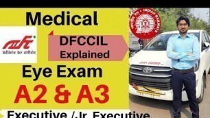 'DFCCIL Railways Medical Exam A2 | A3 Standards & OBC certificate Explained. 6/6 & 6/9 eyes'