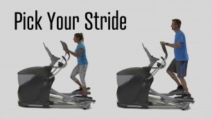 'The Octane Q47 elliptical fits users of all sizes'